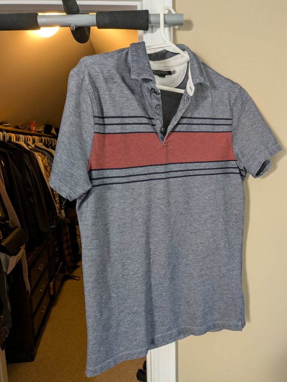 Banana Republic Grey Polo Shirt